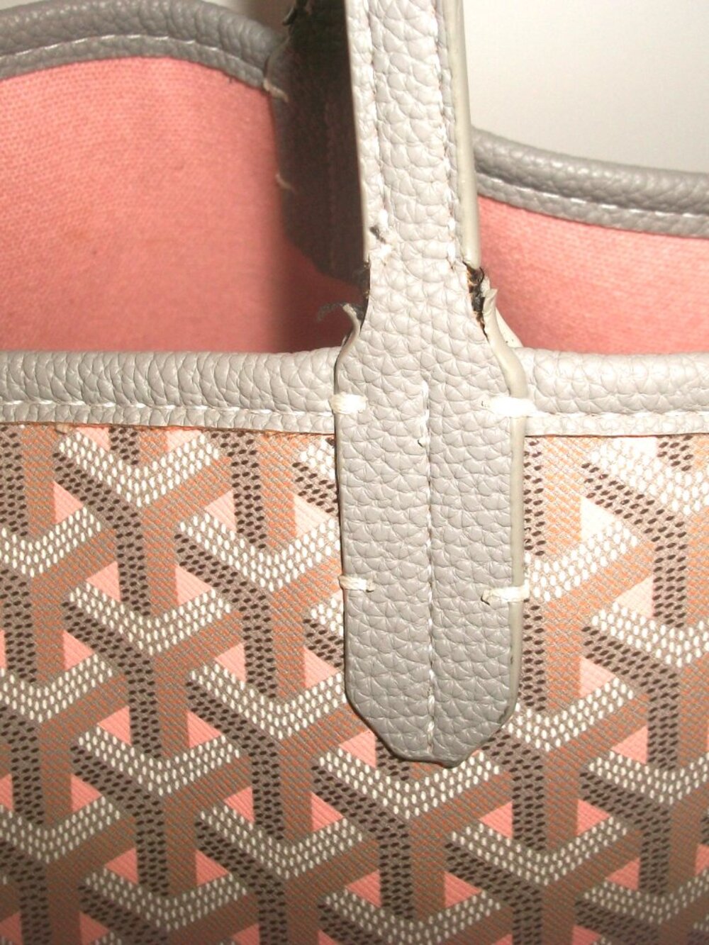 Tote in Style of Saint Louis PM (Gray, Coral Pink,Brown, Black) NOT GOYARD - Picture 7 of 16